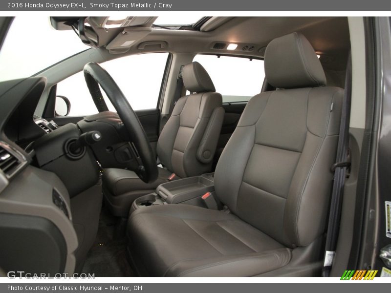 Smoky Topaz Metallic / Gray 2016 Honda Odyssey EX-L