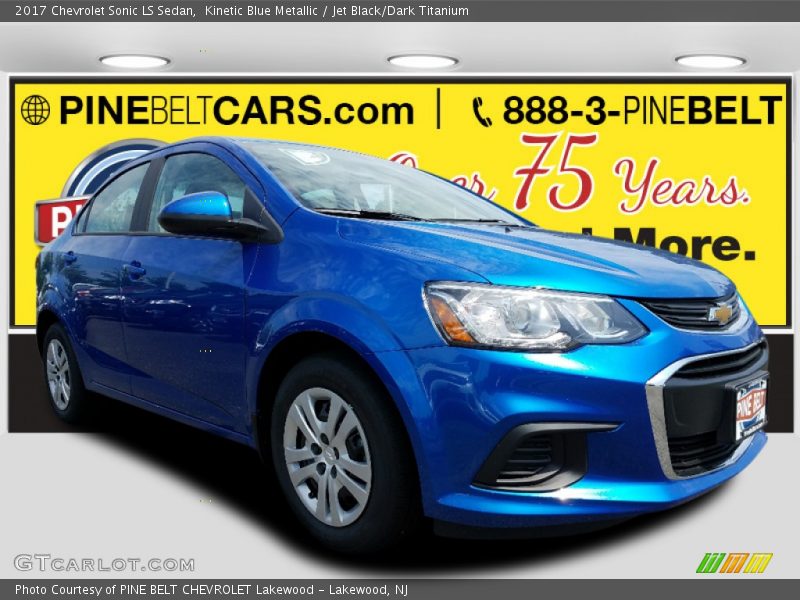 Kinetic Blue Metallic / Jet Black/Dark Titanium 2017 Chevrolet Sonic LS Sedan