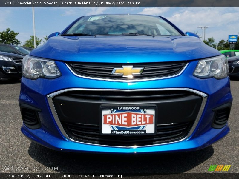 Kinetic Blue Metallic / Jet Black/Dark Titanium 2017 Chevrolet Sonic LS Sedan