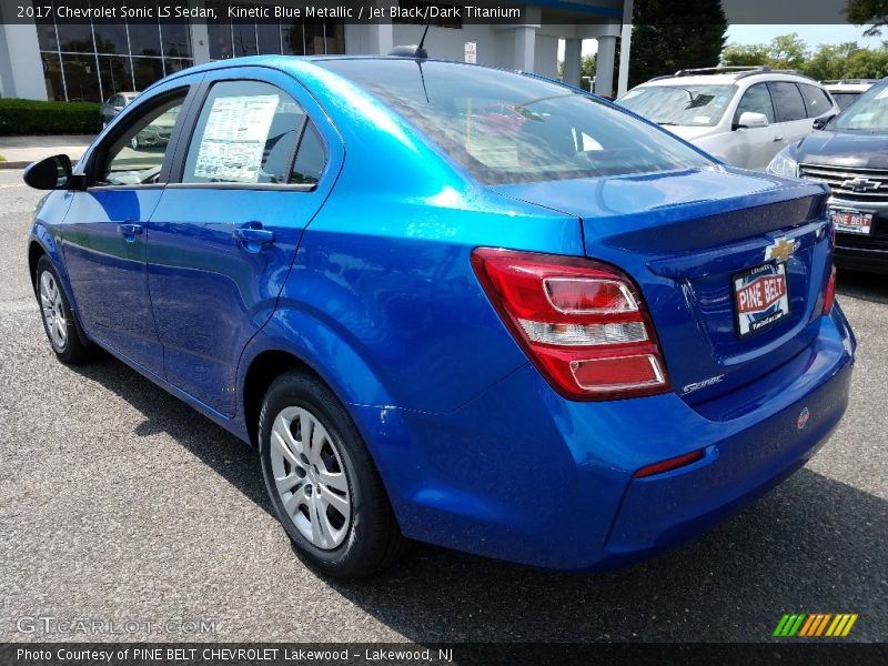 Kinetic Blue Metallic / Jet Black/Dark Titanium 2017 Chevrolet Sonic LS Sedan