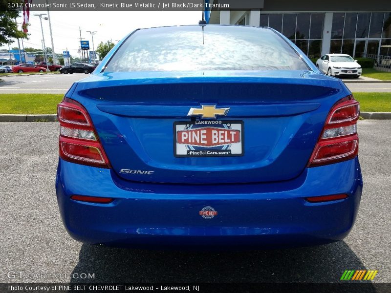 Kinetic Blue Metallic / Jet Black/Dark Titanium 2017 Chevrolet Sonic LS Sedan