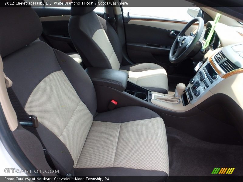 White Diamond Tricoat / Cocoa/Cashmere 2012 Chevrolet Malibu LT