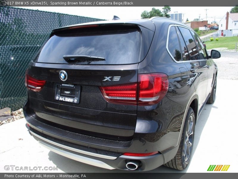 Sparkling Brown Metallic / Canberra Beige/Black 2017 BMW X5 xDrive35i