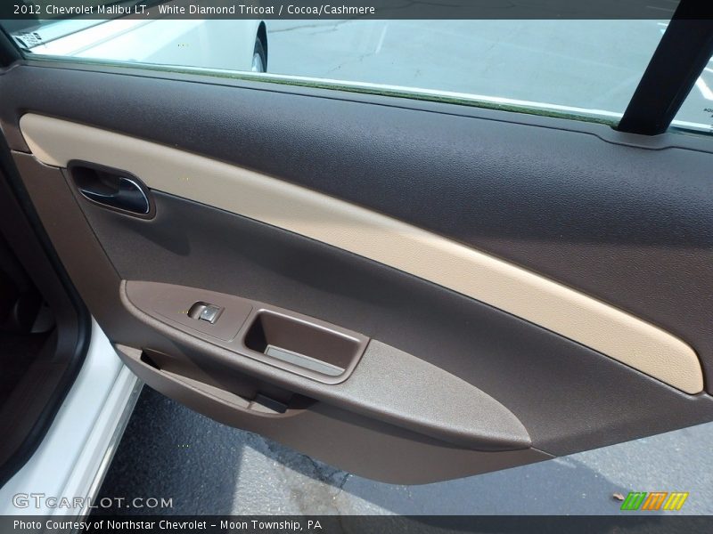White Diamond Tricoat / Cocoa/Cashmere 2012 Chevrolet Malibu LT