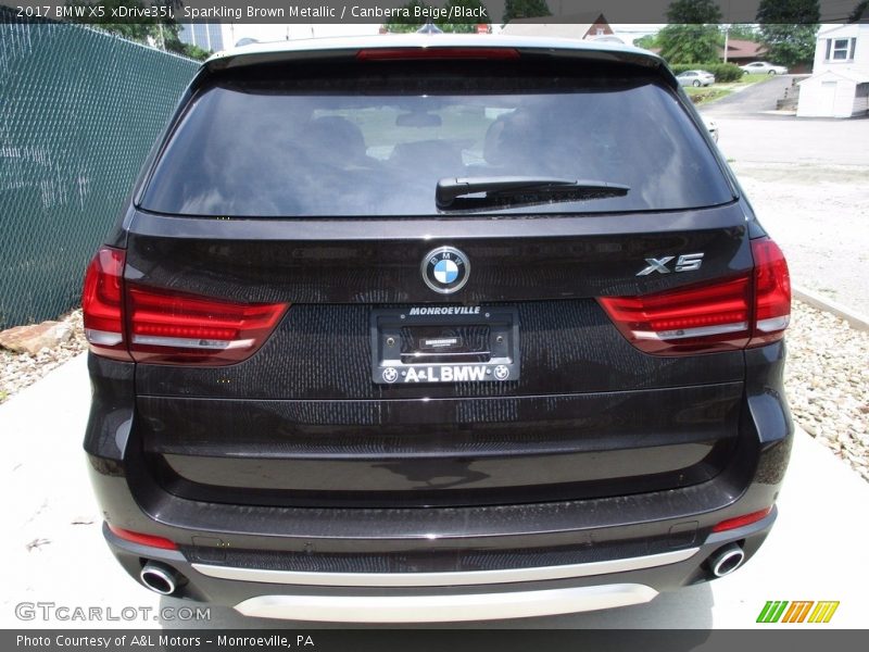 Sparkling Brown Metallic / Canberra Beige/Black 2017 BMW X5 xDrive35i
