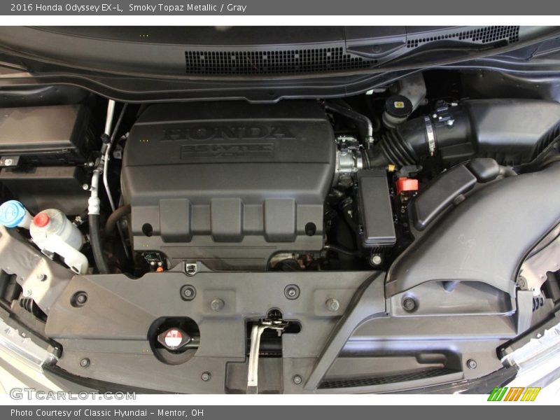 Smoky Topaz Metallic / Gray 2016 Honda Odyssey EX-L