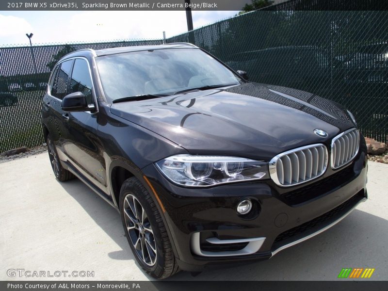 Sparkling Brown Metallic / Canberra Beige/Black 2017 BMW X5 xDrive35i