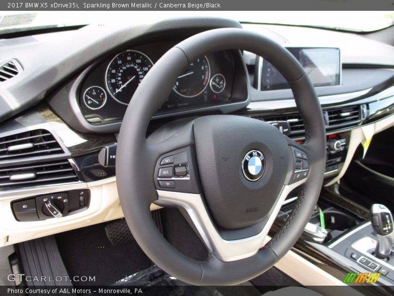 Sparkling Brown Metallic / Canberra Beige/Black 2017 BMW X5 xDrive35i