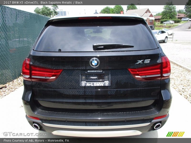 Black Sapphire Metallic / Black 2017 BMW X5 xDrive35i