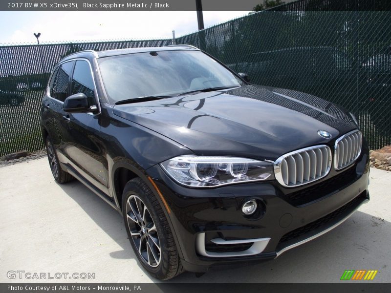 Black Sapphire Metallic / Black 2017 BMW X5 xDrive35i