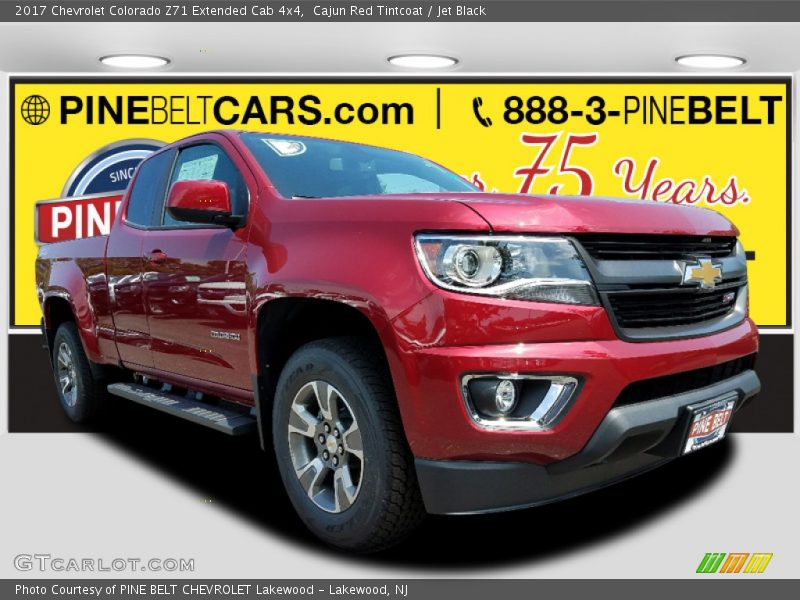 Cajun Red Tintcoat / Jet Black 2017 Chevrolet Colorado Z71 Extended Cab 4x4