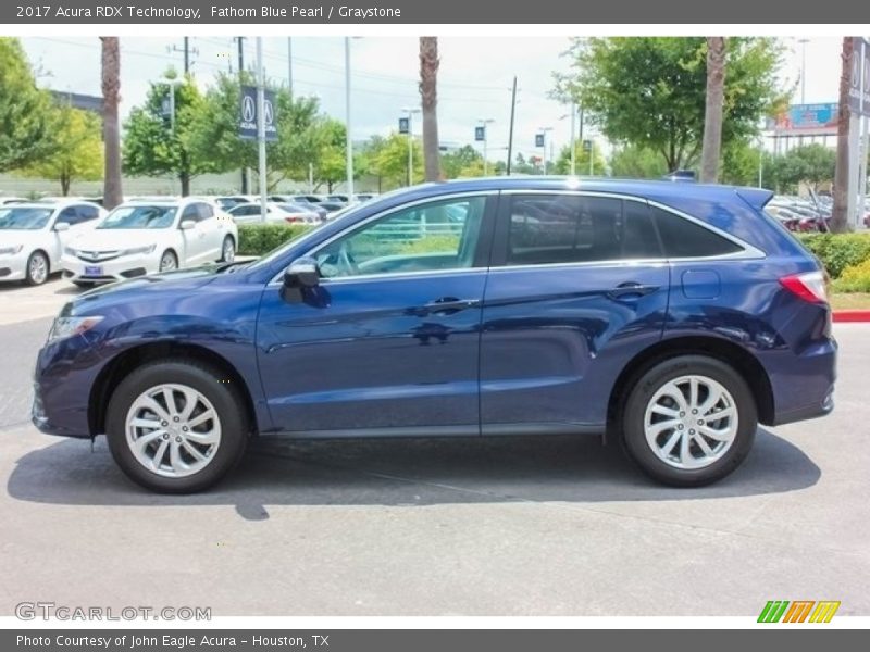 Fathom Blue Pearl / Graystone 2017 Acura RDX Technology