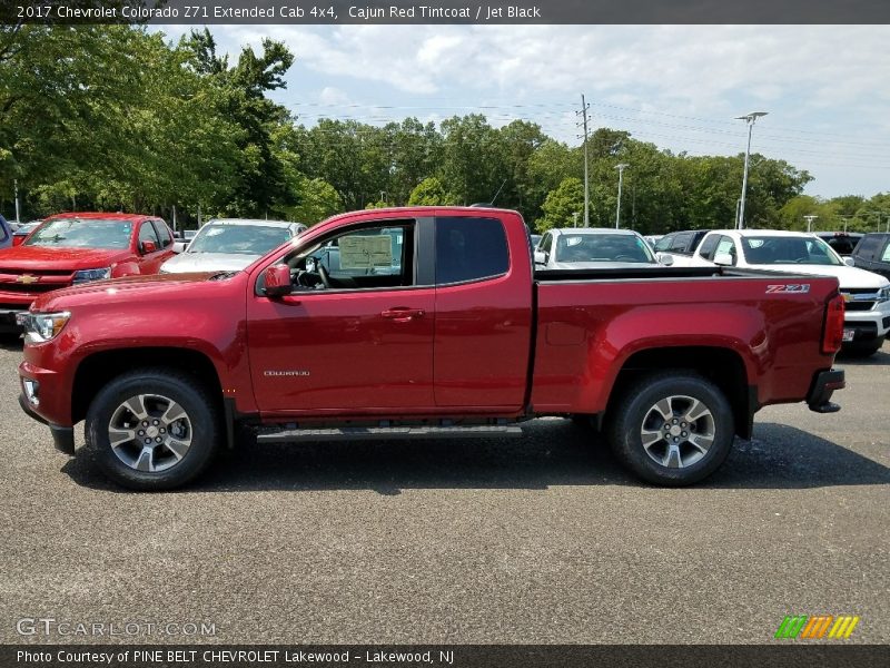 Cajun Red Tintcoat / Jet Black 2017 Chevrolet Colorado Z71 Extended Cab 4x4
