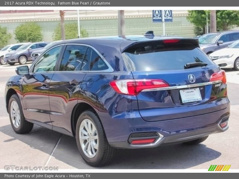 Fathom Blue Pearl / Graystone 2017 Acura RDX Technology