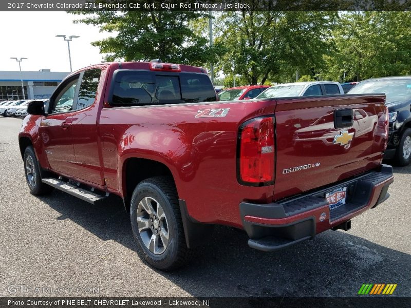 Cajun Red Tintcoat / Jet Black 2017 Chevrolet Colorado Z71 Extended Cab 4x4