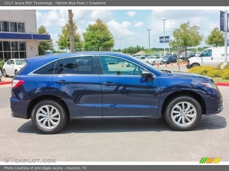 Fathom Blue Pearl / Graystone 2017 Acura RDX Technology