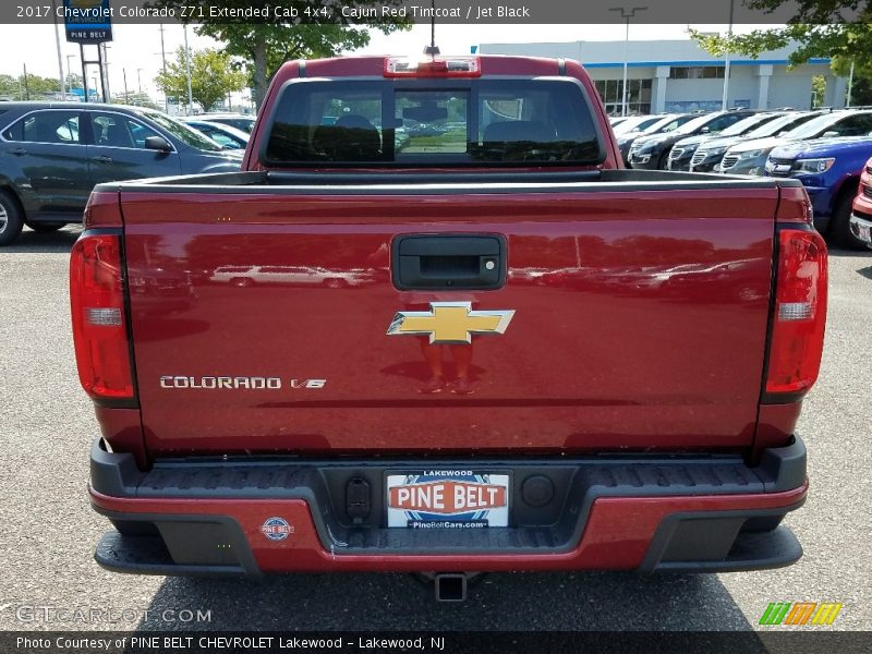 Cajun Red Tintcoat / Jet Black 2017 Chevrolet Colorado Z71 Extended Cab 4x4