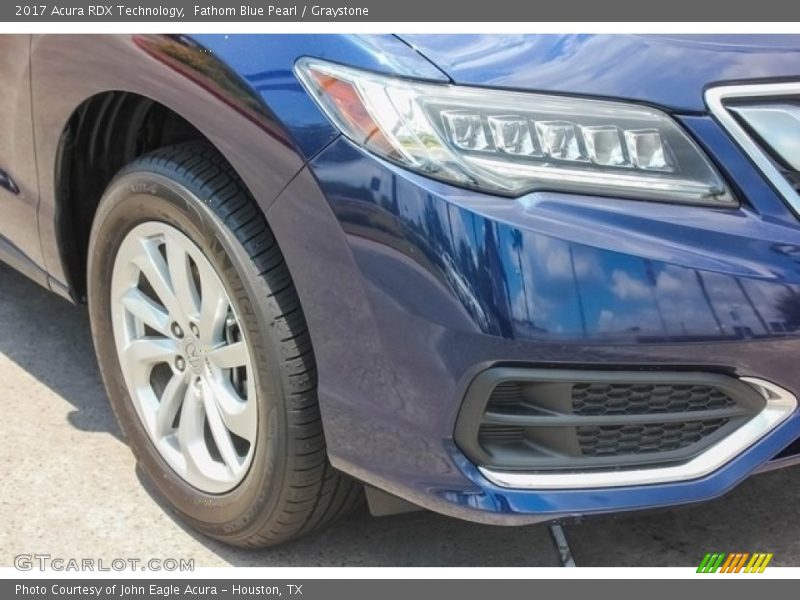 Fathom Blue Pearl / Graystone 2017 Acura RDX Technology