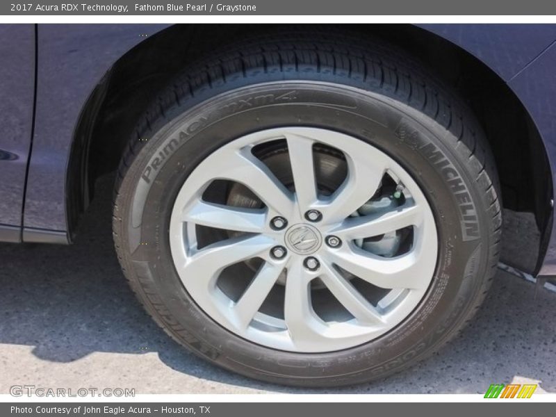 Fathom Blue Pearl / Graystone 2017 Acura RDX Technology
