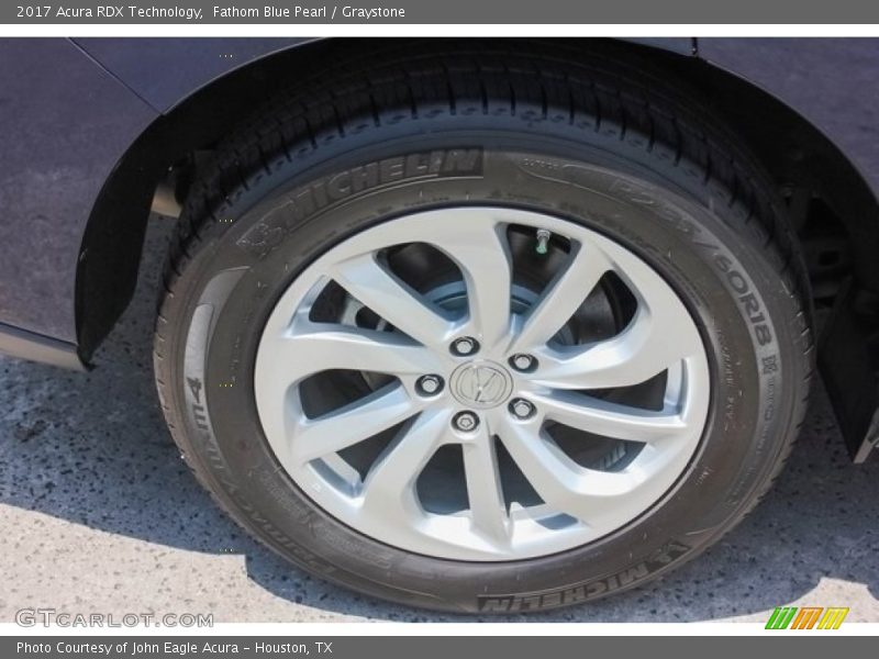 Fathom Blue Pearl / Graystone 2017 Acura RDX Technology