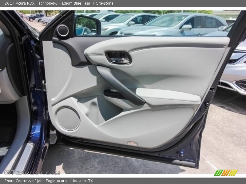 Fathom Blue Pearl / Graystone 2017 Acura RDX Technology
