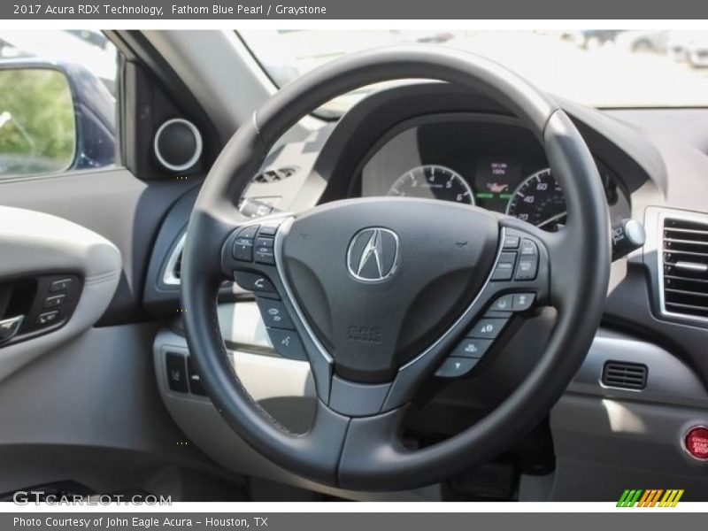 Fathom Blue Pearl / Graystone 2017 Acura RDX Technology