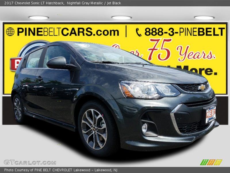 Nightfall Gray Metallic / Jet Black 2017 Chevrolet Sonic LT Hatchback