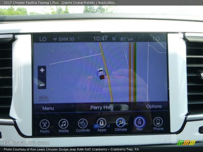 Granite Crystal Metallic / Black/Alloy 2017 Chrysler Pacifica Touring L Plus