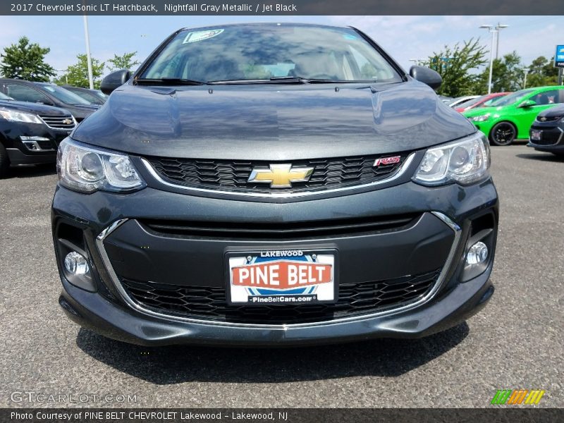 Nightfall Gray Metallic / Jet Black 2017 Chevrolet Sonic LT Hatchback