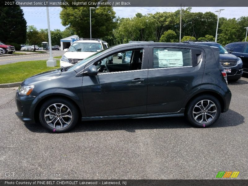 Nightfall Gray Metallic / Jet Black 2017 Chevrolet Sonic LT Hatchback