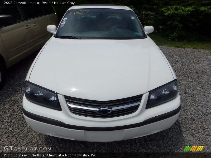 White / Medium Gray 2002 Chevrolet Impala