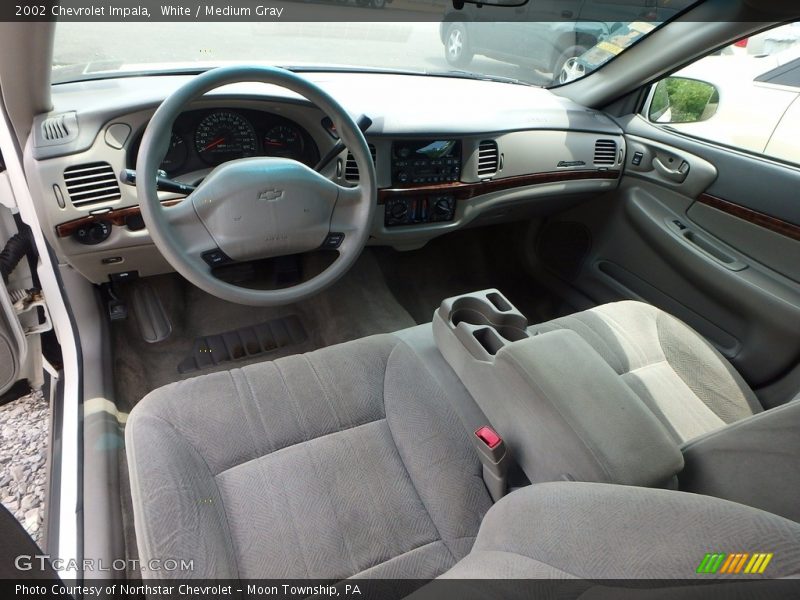 White / Medium Gray 2002 Chevrolet Impala