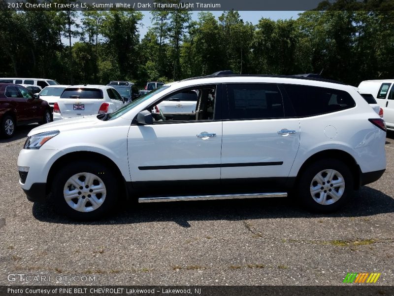 Summit White / Dark Titanium/Light Titanium 2017 Chevrolet Traverse LS