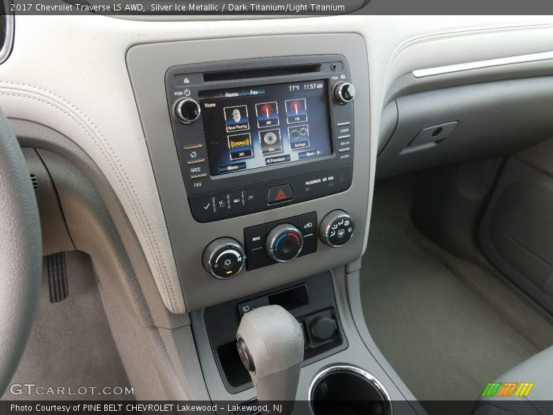 Silver Ice Metallic / Dark Titanium/Light Titanium 2017 Chevrolet Traverse LS AWD