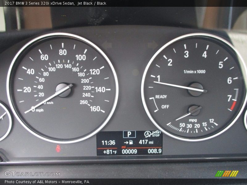 Jet Black / Black 2017 BMW 3 Series 320i xDrive Sedan
