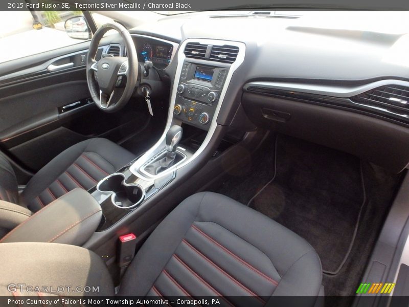 Tectonic Silver Metallic / Charcoal Black 2015 Ford Fusion SE