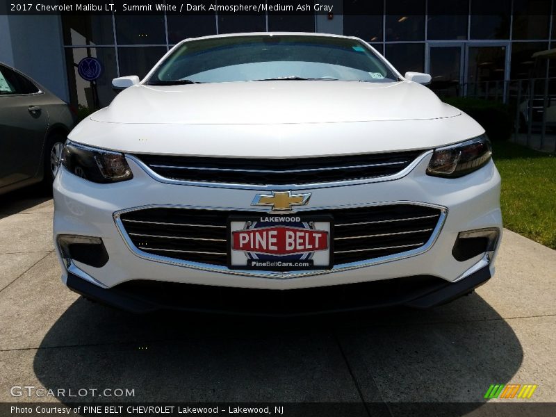 Summit White / Dark Atmosphere/Medium Ash Gray 2017 Chevrolet Malibu LT