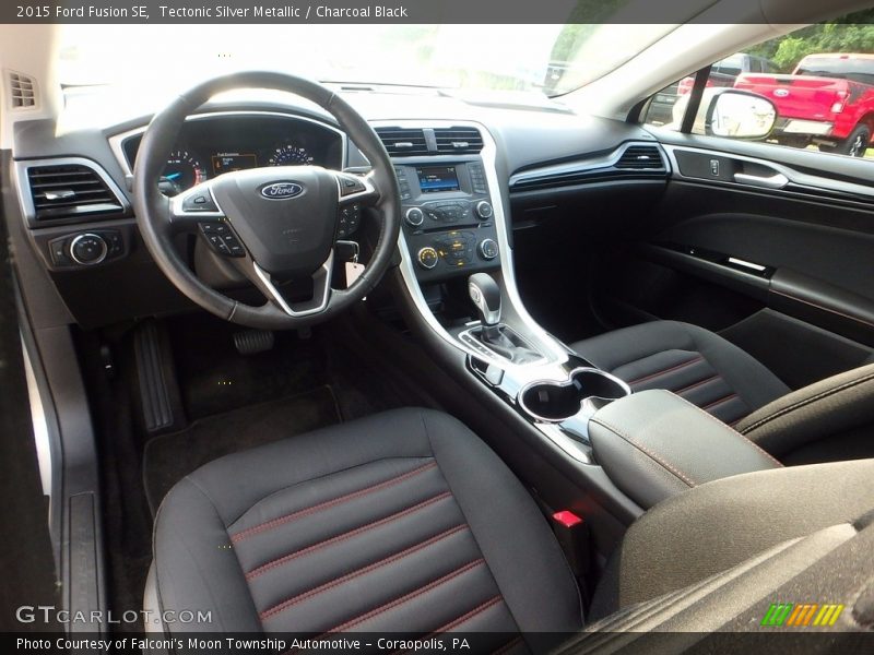 Tectonic Silver Metallic / Charcoal Black 2015 Ford Fusion SE