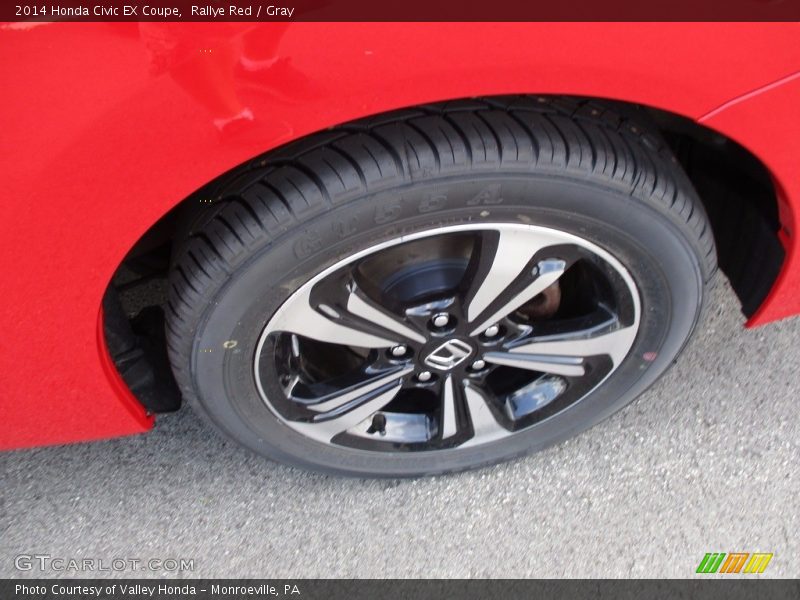 Rallye Red / Gray 2014 Honda Civic EX Coupe
