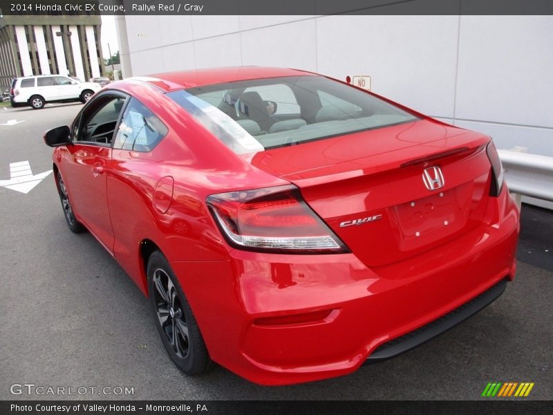 Rallye Red / Gray 2014 Honda Civic EX Coupe