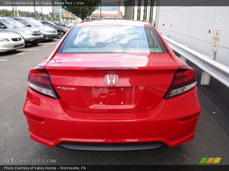 Rallye Red / Gray 2014 Honda Civic EX Coupe