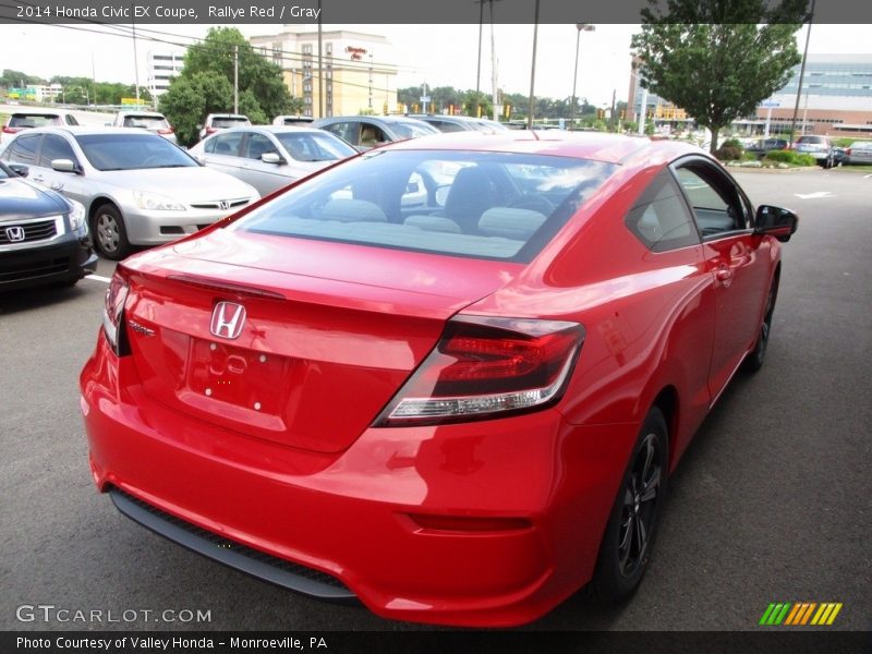 Rallye Red / Gray 2014 Honda Civic EX Coupe
