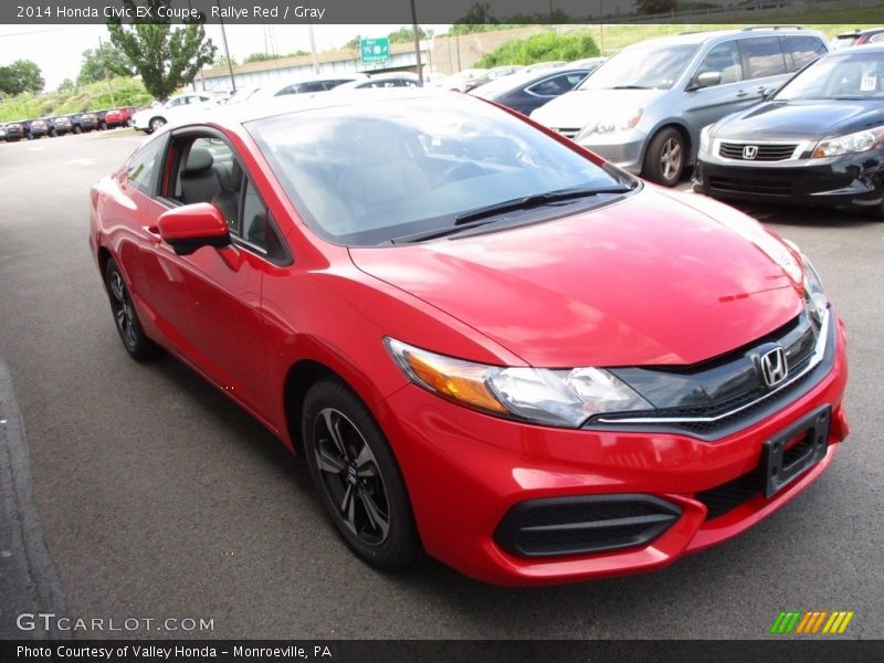 Rallye Red / Gray 2014 Honda Civic EX Coupe