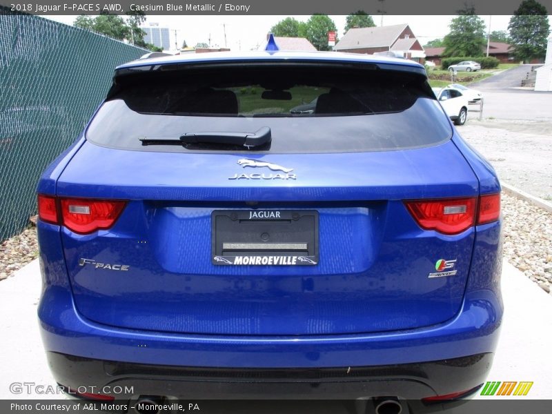 Caesium Blue Metallic / Ebony 2018 Jaguar F-PACE S AWD