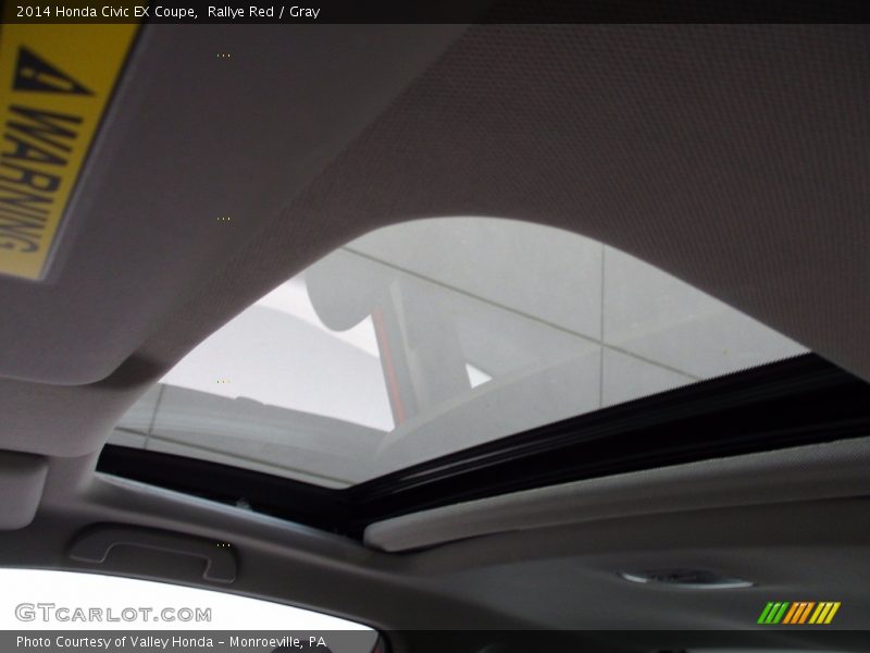 Rallye Red / Gray 2014 Honda Civic EX Coupe