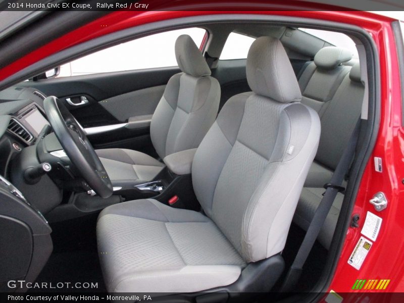 Rallye Red / Gray 2014 Honda Civic EX Coupe