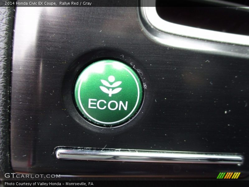 Rallye Red / Gray 2014 Honda Civic EX Coupe