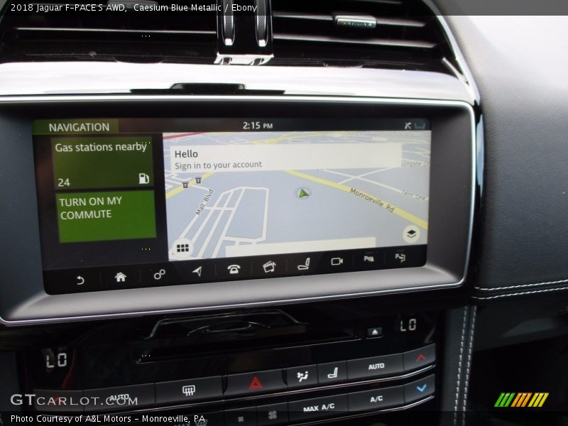 Navigation of 2018 F-PACE S AWD
