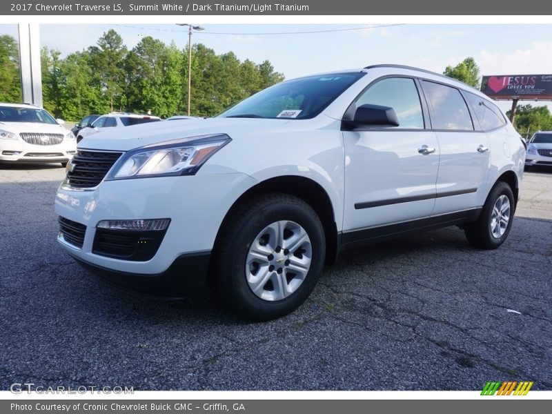 Summit White / Dark Titanium/Light Titanium 2017 Chevrolet Traverse LS