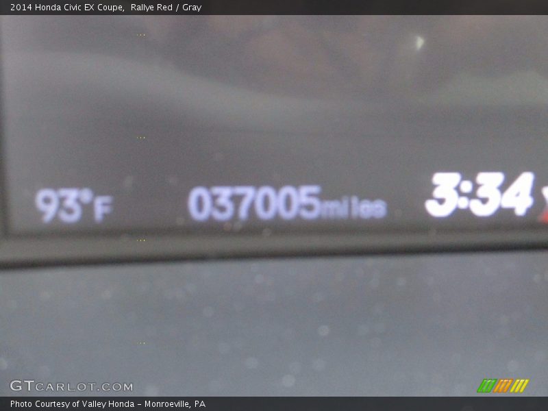 Rallye Red / Gray 2014 Honda Civic EX Coupe